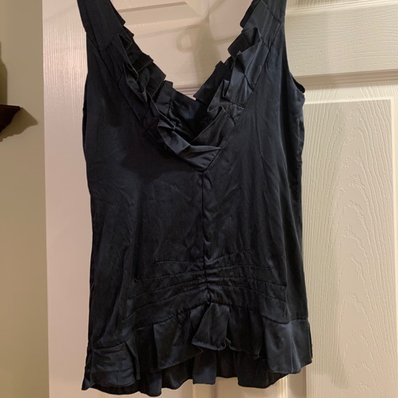 Ted Baker Navy Silk sleeveless top - Picture 3 of 6